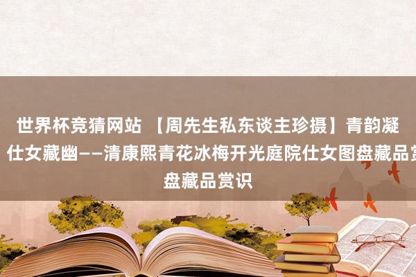 世界杯竞猜网站 【周先生私东谈主珍摄】青韵凝雅，仕女藏幽——清康熙青花冰梅开光庭院仕女图盘藏品赏识
