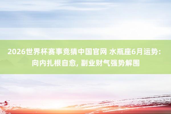 2026世界杯赛事竞猜中国官网 水瓶座6月运势: 向内扎根自愈， 副业财气强势解围