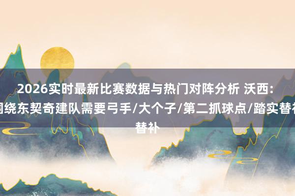 2026实时最新比赛数据与热门对阵分析 沃西: 围绕东契奇建队需要弓手/大个子/第二抓球点/踏实替补